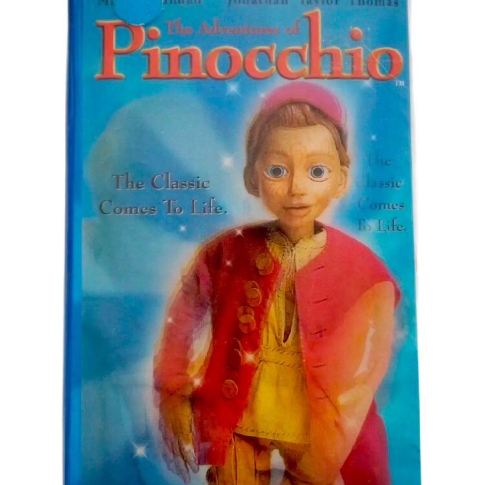 Pinocchio Limited Edition Magic Action Art Cover Clamshell VHS Jonathan Taylor